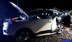 Kierująca samochodem zdążyła opuścić pojazd. Na szczęście nie doszło do tragedii.