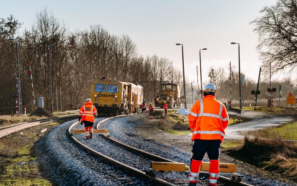Prace na szlaku Chełmża - Toruń Wschodni (fot. Iwona Zyblewska / PKP PLK)