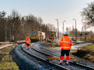 Prace na szlaku Chełmża - Toruń Wschodni (fot. Iwona Zyblewska / PKP PLK)
