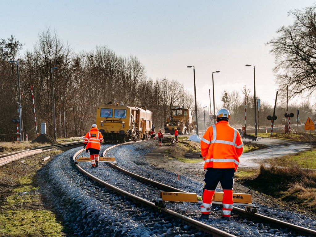 Prace na szlaku Chełmża - Toruń Wschodni (fot. Iwona Zyblewska / PKP PLK)