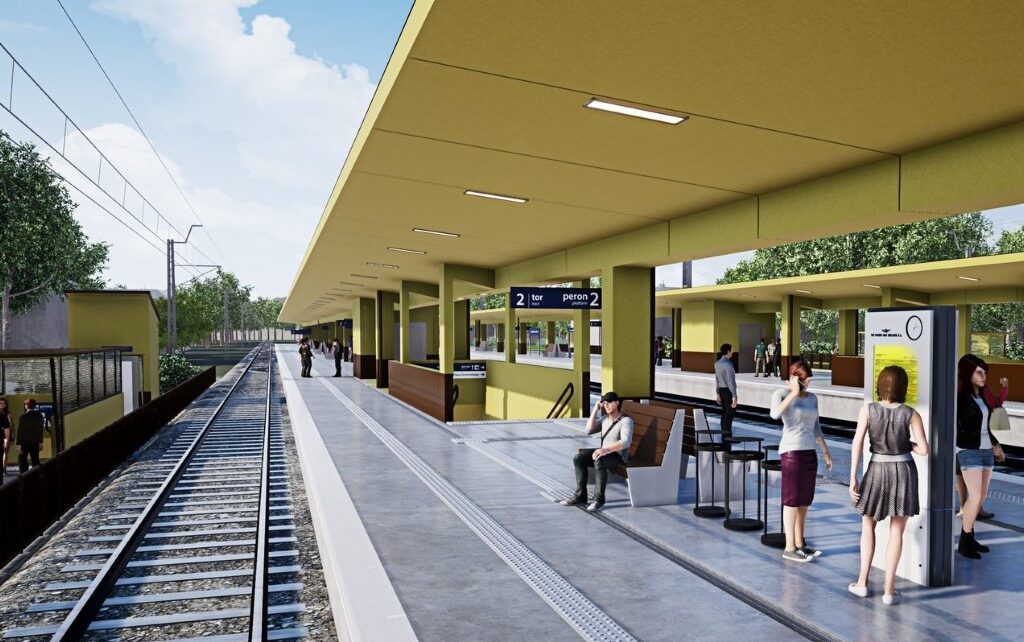 Wizualizacja stacji w Ożarowie Mazowieckim (fot. PKP PLK)