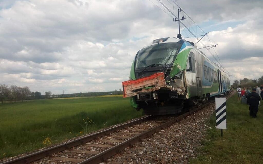 Wypadek w m. Tryńcza (fot. OSP KSRG Tryńcza)