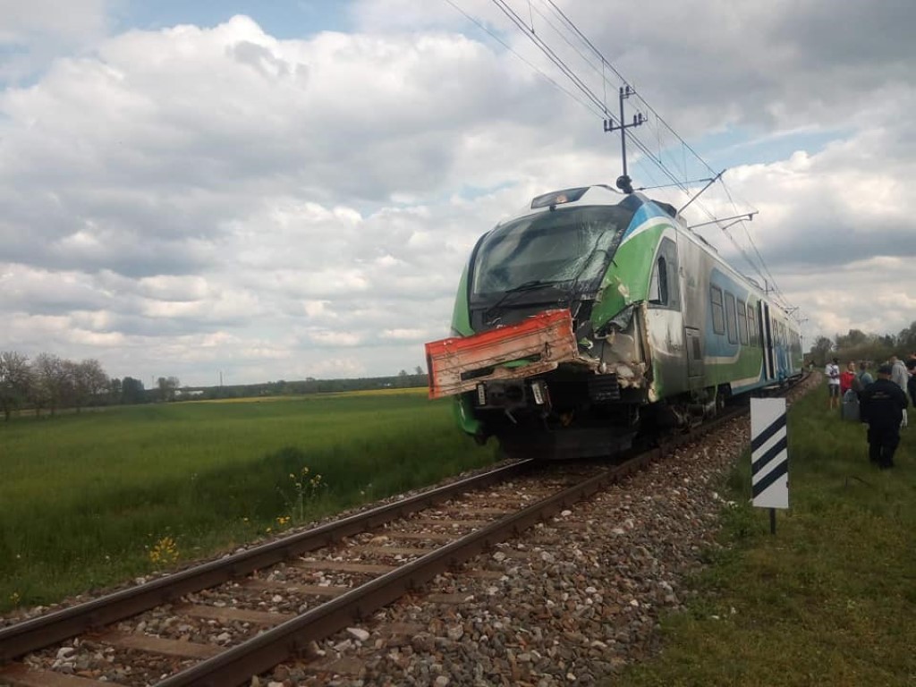 Wypadek w m. Tryńcza (fot. OSP KSRG Tryńcza)