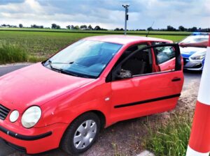 Pijany kierowca został zatrzymany przez świadków zdarzenia (fot. KPP Szamotuły)