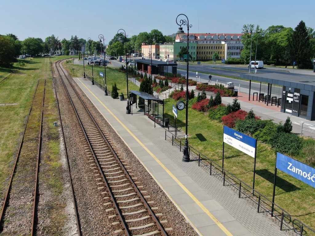 Przystanek Zamość Starówka (Fot. A. Lewandowski / PKP PLK)