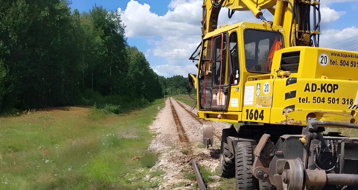 Budowa przystanku Tomaszówek (Fot. Mieczysław Dereziński / PKP PLK)
