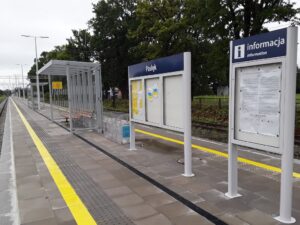 Peron na stacji Pasłęk (fot. Roman Kowalski / PKP PLK)