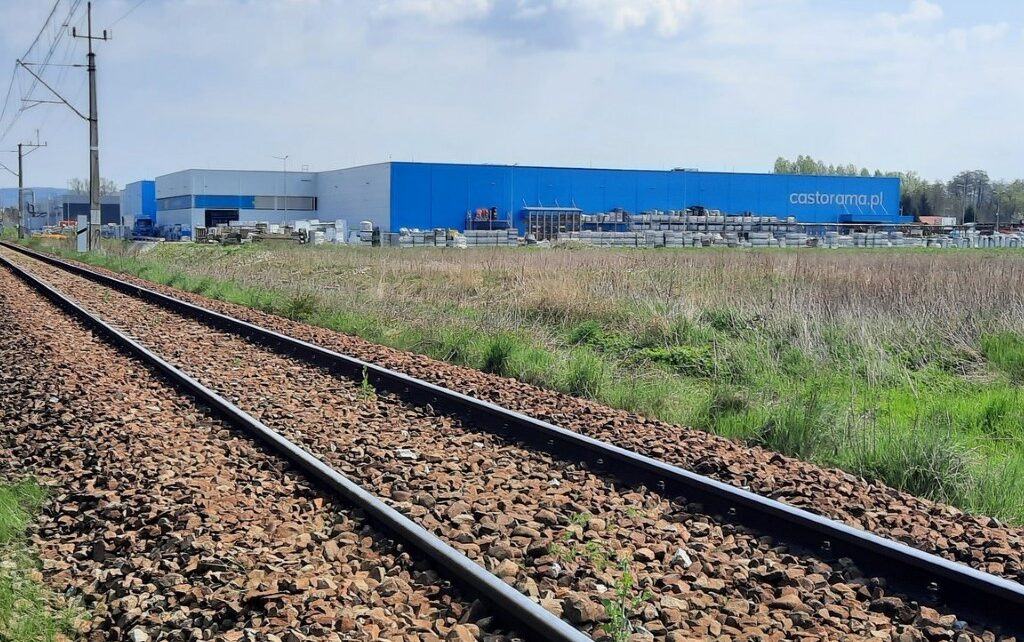 Lokalizacja planowanego przystanku Nowy Sącz Dąbrówka (fot. Karol Janusz / PKP PLK)