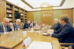 Spotkanie przedstawicieli Kolei Łotewskich i PKP S.A. (fot. nadesłane)