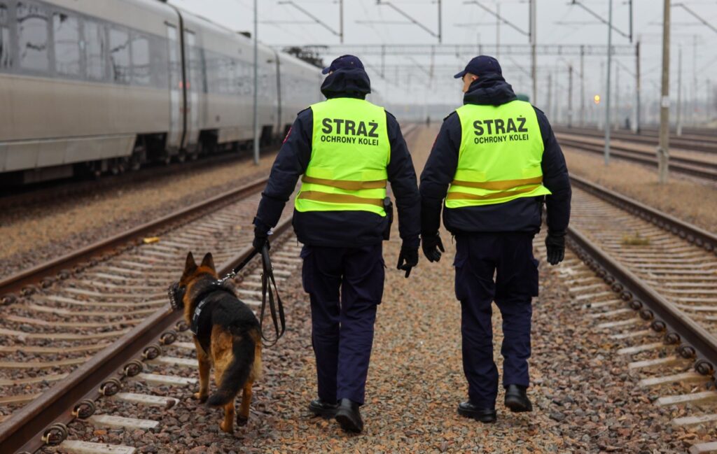 Patrol Straży Ochrony Kolei w trakcie pracy (fot. SOK)