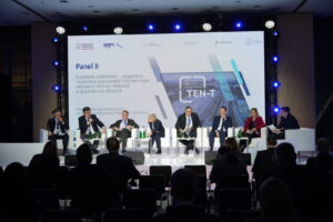 Prezes Krzysztof Mamiński był gościem panelu dyskusyjnego poświęconego europejskiej inicjatywie Korytarzy Solidarności (fot. PKP S.A.)