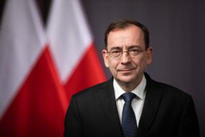 Szczegóły zatrzymania przekazał na konferencji prasowej minister Mariusz Kamiński (fot. KPRM)