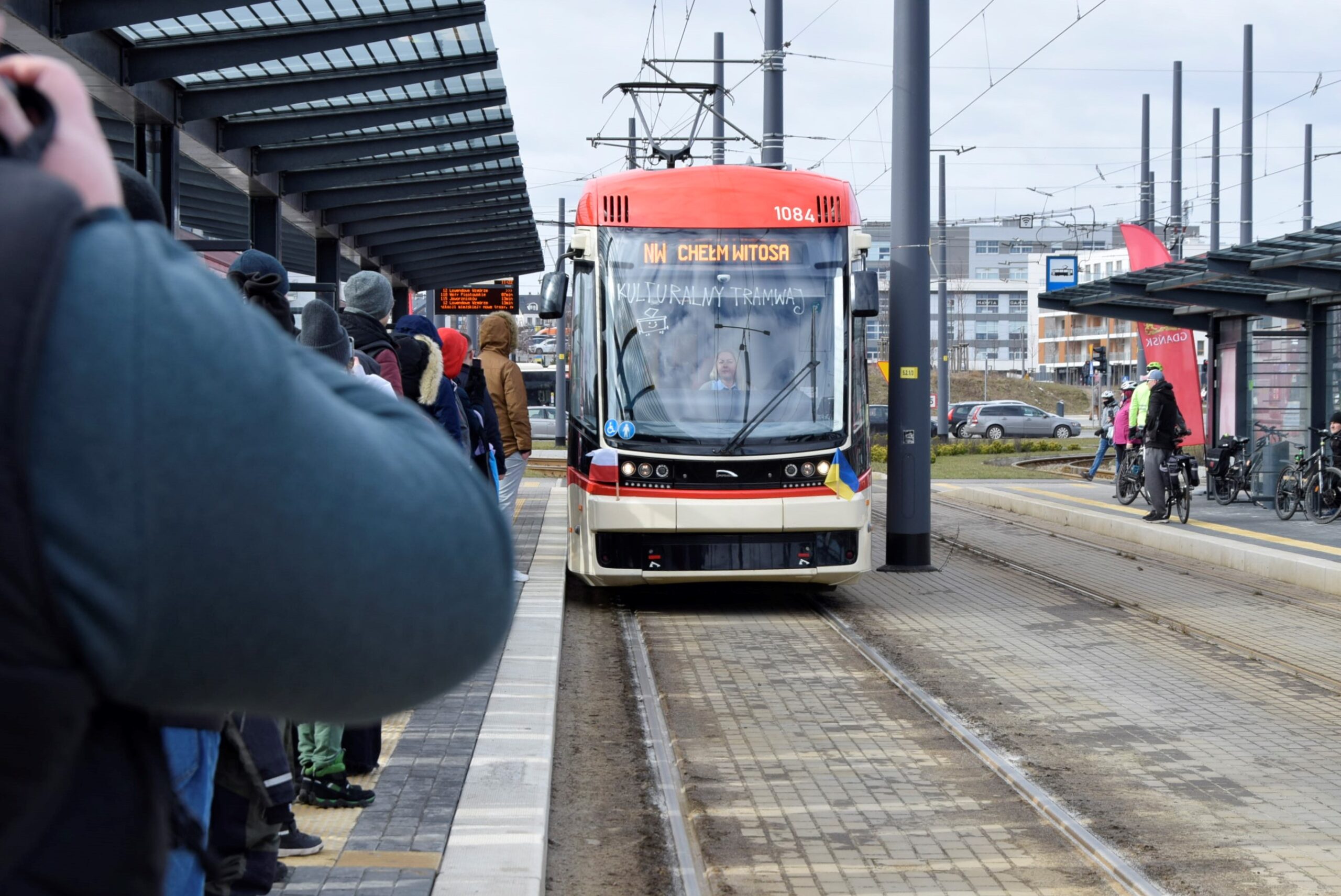 "Kulturalny Tramwaj" wjechał na Nową Warszawską (fot. Michał Ciechowski / Raport Tramwajowy)