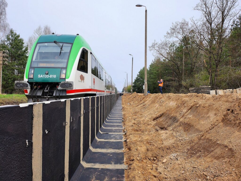 Budowa przystanku Gliniszcze (fot. Zbigniew Tomaszewski / PKP PLK)