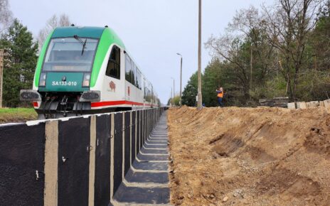 Budowa przystanku Gliniszcze (fot. Zbigniew Tomaszewski / PKP PLK)