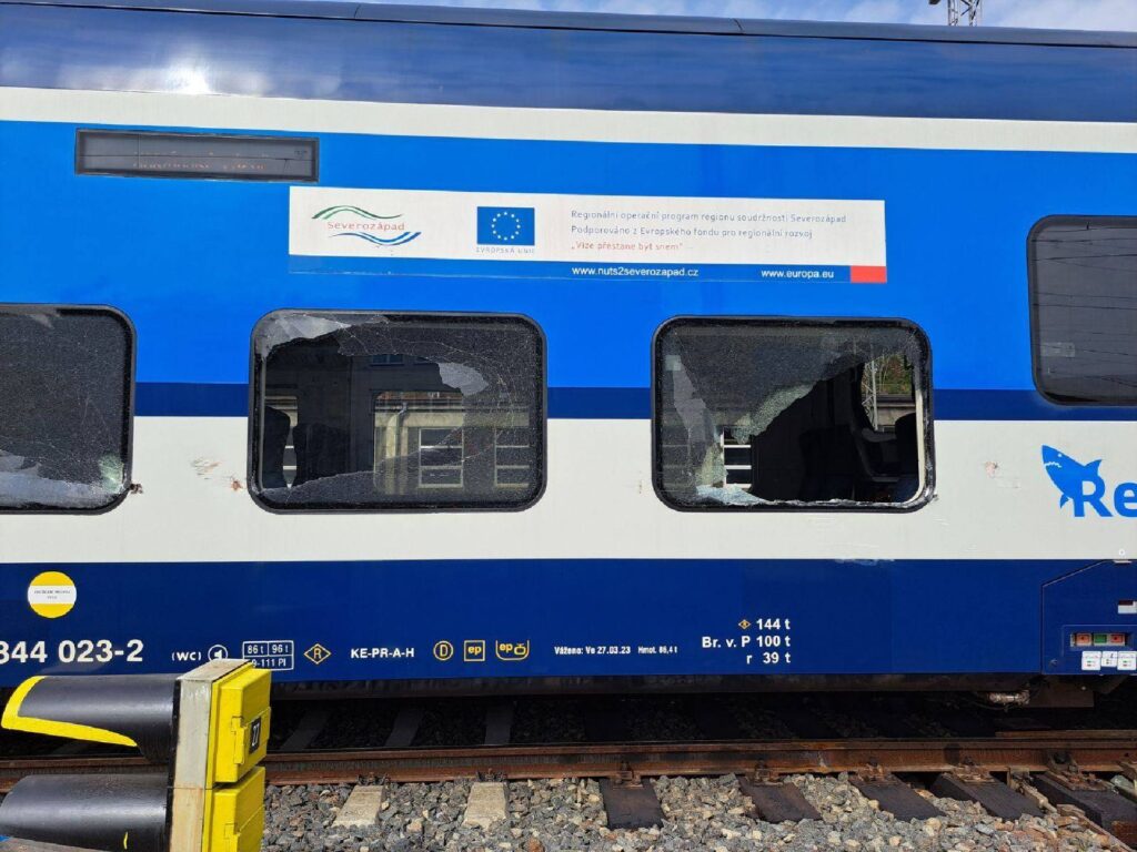 Uszkodzona jednostka Kolei Czeskich (fot. Ceskie Drahy)