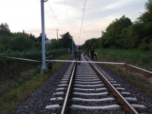 Tragiczny wypadek na torach pod Jedliczem (fot. PSP Zgierz)