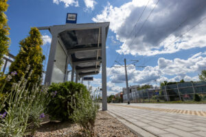 Przystanek tramwajowy na nowej linii, łączącej centrum Torunia z osiedlem JAR (fot. MZK Toruń)