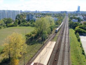 Uszkodzona sieć trakcyjna na między Redą a Wejherowem (fot. PKP SKM Trójmiasto)