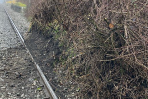 Osuwisko wstrzymało ruch pociągów między Birmingham a Londynem (fot. Network Rail)