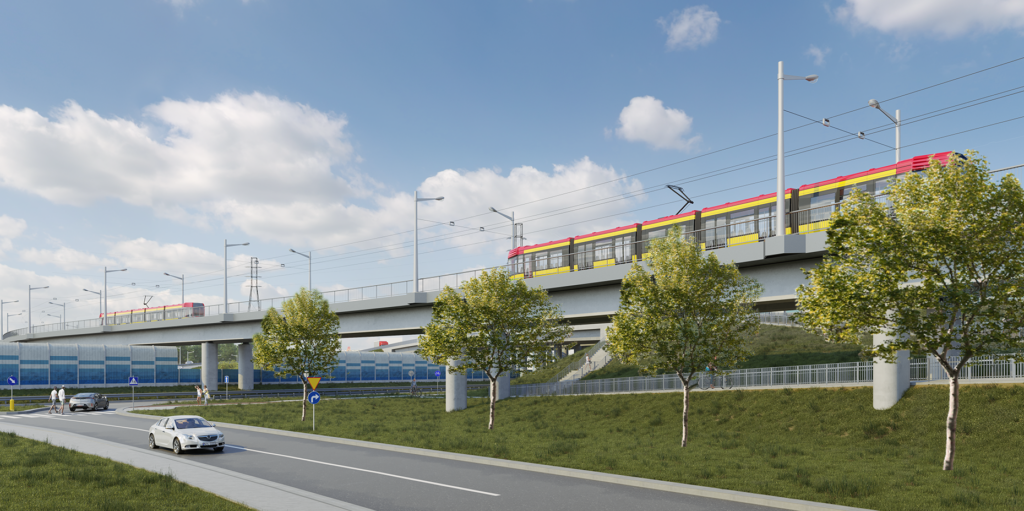 Tramwaj na Białołękę - ogłoszono przetarg (wizualizacja)