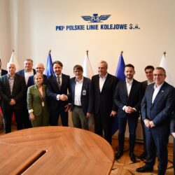 Spotkanie przedstawicieli PKP PLK i Alstom (fot. nadesłane)