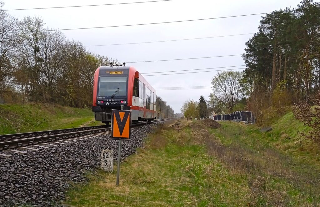 Miejsce budowy nowego przystanku kolejowego Grudziądz Rządz (fot. Mirosław Lewandowski / PKP PLK)