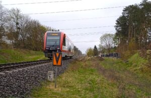 Miejsce budowy nowego przystanku kolejowego Grudziądz Rządz (fot. Mirosław Lewandowski / PKP PLK)